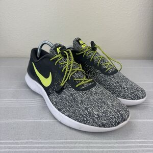 Men's Nike Flex Contact Running Shoes Gym Training Sneakers Gray Green Volt 13